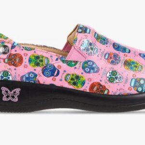 NWB Alegria Sugar Skulls Pink Keli Women's Shoe KEL-7621 SIZE 13